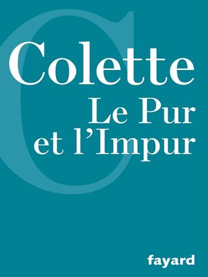 cover image of Le Pur et l'Impur